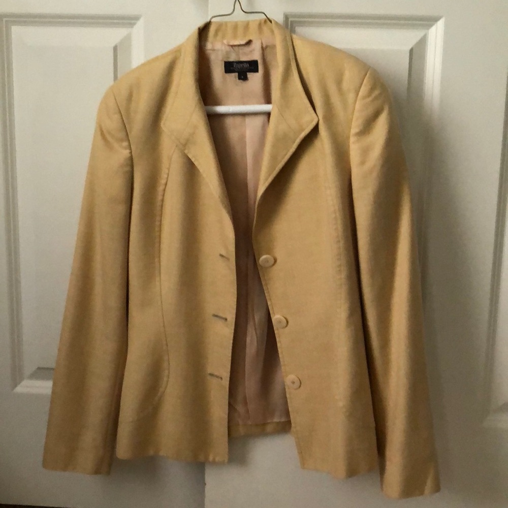 Vintage Zanella Platinum gold blazer